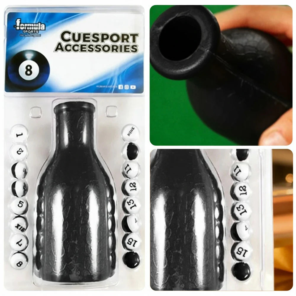 ARIX - Marbles Pool Kelly/Pea 16 for Shaker Black Premium Bottle, Shaker Pool Kelly Leather Black