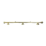 ARIX Brass Matching & Rail Complete - Finish Brass with Lighting Billiard Metal 3-Shade Rail, Light 55/72-inch Shades