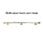 ARIX Brass Matching & Rail Complete - Finish Brass with Lighting Billiard Metal 3-Shade Rail, Light 55/72-inch Shades