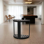 ARIX 15-Hole Acrylic Cue Rack Free-Standing Stable Design with Non-Slip Base Smooth Protective Edges Black
