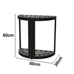 ARIX 15-Hole Acrylic Cue Rack Free-Standing Stable Design with Non-Slip Base Smooth Protective Edges Black