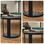ARIX 15-Hole Acrylic Cue Rack Free-Standing Stable Design with Non-Slip Base Smooth Protective Edges Black