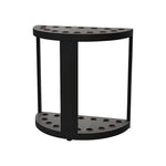 ARIX 15-Hole Acrylic Cue Rack Free-Standing Stable Design with Non-Slip Base Smooth Protective Edges Black