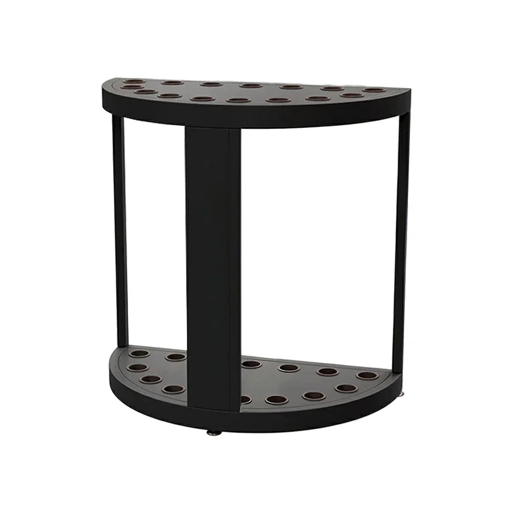 ARIX 15-Hole Acrylic Cue Rack Free-Standing Stable Design with Non-Slip Base Smooth Protective Edges Black