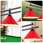 ARIX Pool Chain Painted Light, Thick Heavy-Duty Iron Durable Rod, Lighting Sockets, and Elegant Iron - with Billiard Shades and Table E27 Red