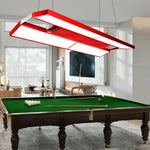 ARIX Pool Painted Remote Panels LED - Billiard Air Light, Lighting with Control, Body, 4-Panel Iron Purification, 380W Table Red