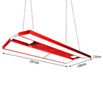 ARIX Pool Painted Remote Panels LED - Billiard Air Light, Lighting with Control, Body, 4-Panel Iron Purification, 380W Table Red