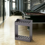 ARIX 12-Hole Wooden Cue Rack Wall-Mounted Durable Lacquered Finish Space-Saving Design for Billiard Sticks