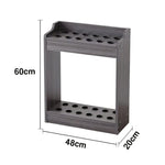 ARIX 12-Hole Wooden Cue Rack Wall-Mounted Durable Lacquered Finish Space-Saving Design for Billiard Sticks