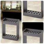 ARIX 12-Hole Wooden Cue Rack Wall-Mounted Durable Lacquered Finish Space-Saving Design for Billiard Sticks