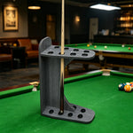 ARIX 8-Hole Wooden Cue Rack Wall-Mounted Durable Lacquered Finish Space-Saving Design for Billiard Sticks