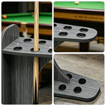 ARIX 8-Hole Wooden Cue Rack Wall-Mounted Durable Lacquered Finish Space-Saving Design for Billiard Sticks
