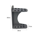 ARIX 8-Hole Wooden Cue Rack Wall-Mounted Durable Lacquered Finish Space-Saving Design for Billiard Sticks