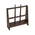 ARIX 10-Hole Acrylic Cue Rack Wall-Mounted Stable Design with Non-Slip Base Smooth Protective Edges Coffee