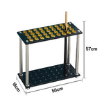 ARIX 36-Hole Acrylic Cue Rack Floor-Standing Stable Design with Non-Slip Base Smooth Protective Edges Black