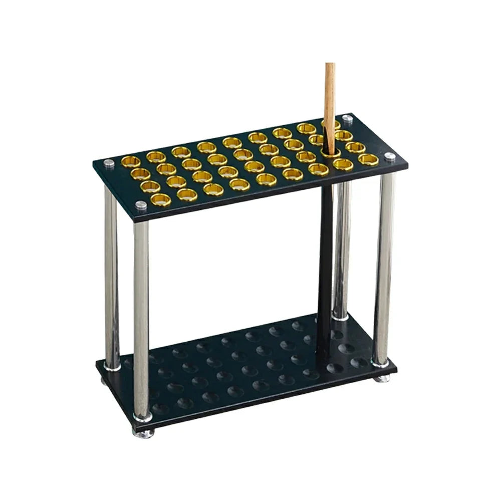 ARIX 36-Hole Acrylic Cue Rack Floor-Standing Stable Design with Non-Slip Base Smooth Protective Edges Black