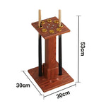 ARIX 8-Hole Acrylic Cue Rack Free-Standing Stable Design with Non-Slip Base Smooth Protective Edges Walnut