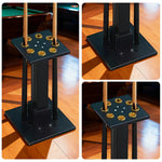 ARIX 8-Hole Acrylic Cue Rack Free-Standing Stable Design with Non-Slip Base Smooth Protective Edges Black