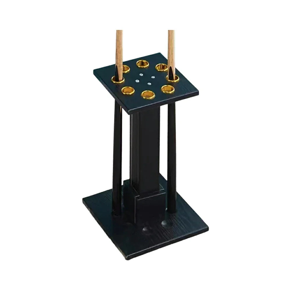 ARIX 8-Hole Acrylic Cue Rack Free-Standing Stable Design with Non-Slip Base Smooth Protective Edges Black