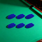 ARIX - 6-Pack Set Replacement Cotton-Nylon Thick Nets, Pocket Billiard Deluxe Blue