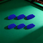 ARIX - 6-Pack Set Replacement Cotton-Nylon Thick Nets, Pocket Billiard Deluxe Blue