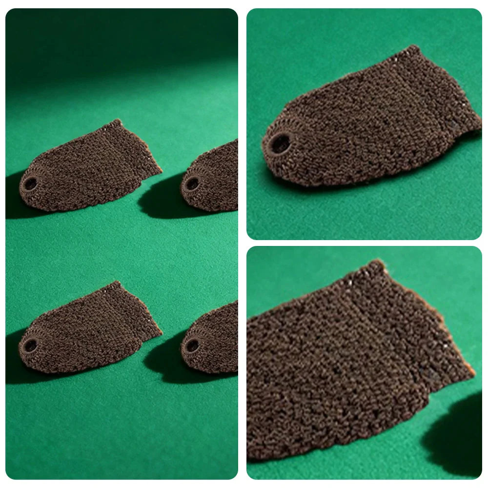 ARIX - 6-Pack Set Replacement Cotton-Nylon Thick Nets, Pocket Billiard Deluxe Brown