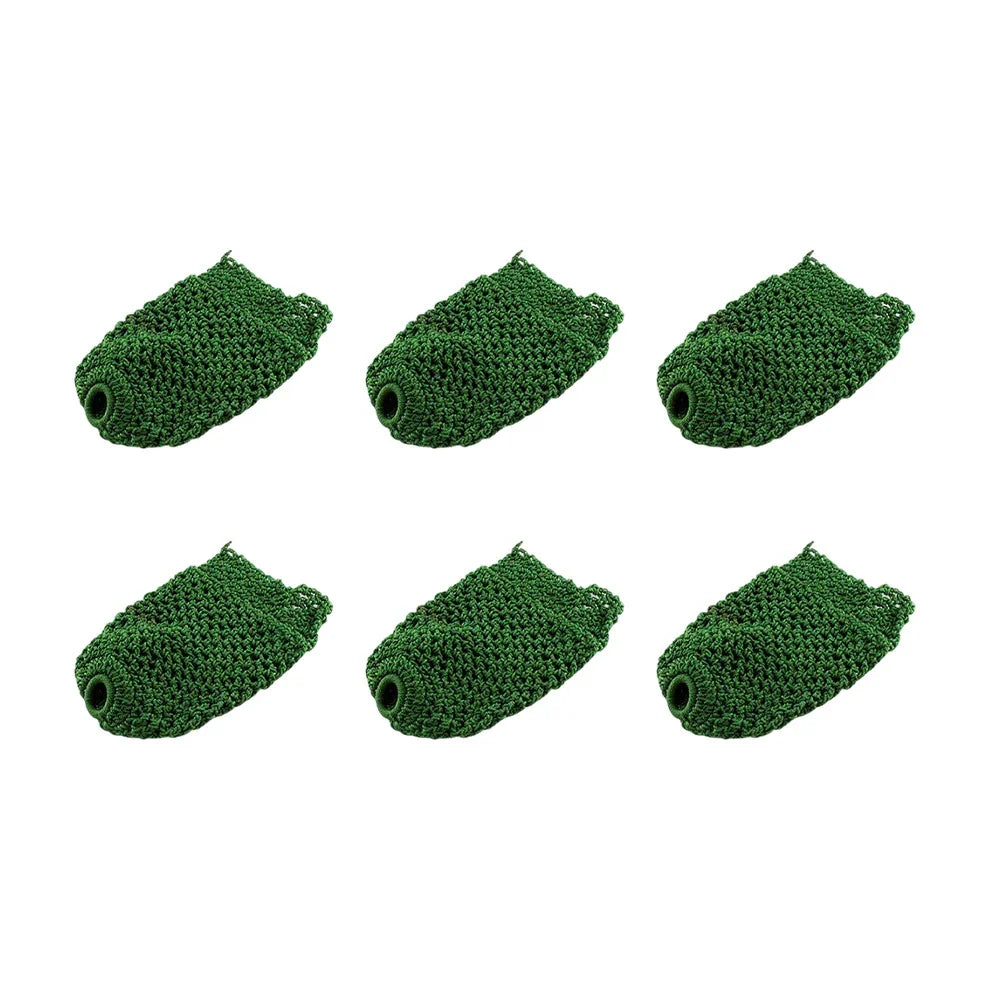 ARIX - 6-Pack Set Replacement Cotton-Nylon Thick Nets, Pocket Billiard Deluxe Green