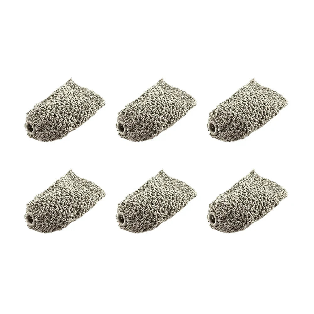 ARIX - 6-Pack Set Replacement Cotton-Nylon Thick Nets, Pocket Billiard Deluxe Silver