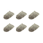 ARIX - 6-Pack Set Replacement Cotton-Nylon Thick Nets, Pocket Billiard Deluxe Silver