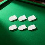 ARIX - 6-Pack Set Replacement Cotton-Nylon Thick Nets, Pocket Billiard Deluxe White