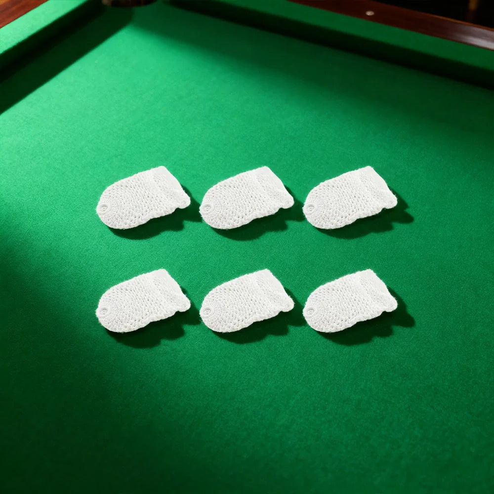 ARIX - 6-Pack Set Replacement Cotton-Nylon Thick Nets, Pocket Billiard Deluxe White