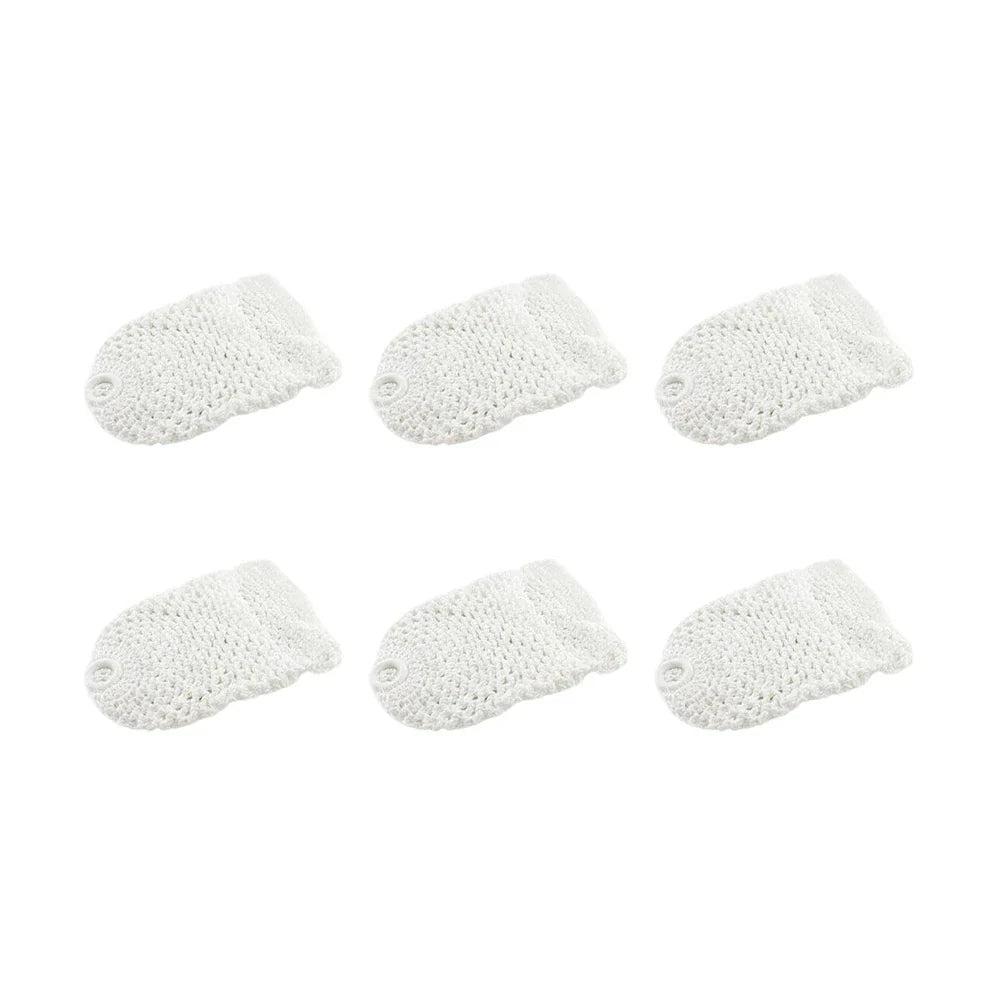 ARIX - 6-Pack Set Replacement Cotton-Nylon Thick Nets, Pocket Billiard Deluxe White