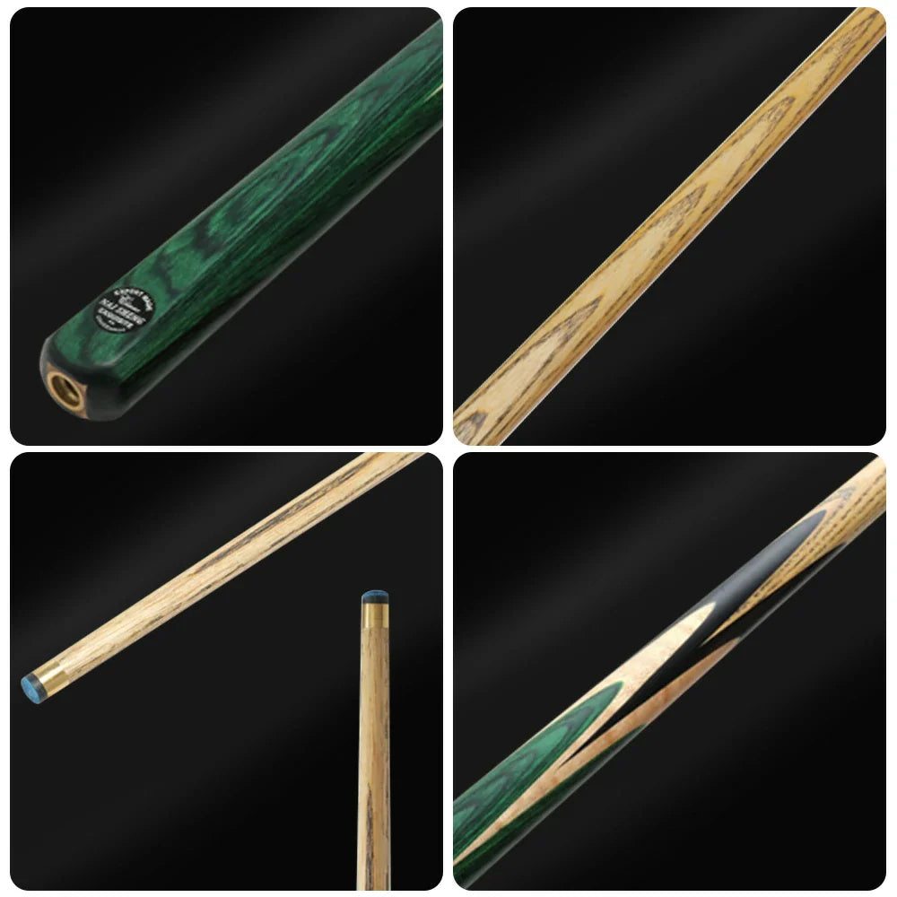 ARIX Billiard 1/2 Shaft, 4-Splice Tip, 10.3mm - Maple Ebony Butt Split, North Ash Cue American 145cm