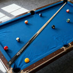 ARIX Billiard Ebony Abalone 1/2 Ferrule - Black Acrylic Shaft, Split, Cue Phenolic Tip, 11.5mm Ash with Inlay, 145cm