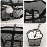 ARIX Ball Collector Adjustable Height Stainless Steel Frame 180-Degree Angle Design - Large Capacity and Durable Net - Black