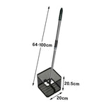 ARIX Ball Collector Adjustable Height Stainless Steel Frame 180-Degree Angle Design - Large Capacity and Durable Net - Black