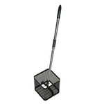 ARIX Ball Collector Adjustable Height Stainless Steel Frame 180-Degree Angle Design - Large Capacity and Durable Net - Black