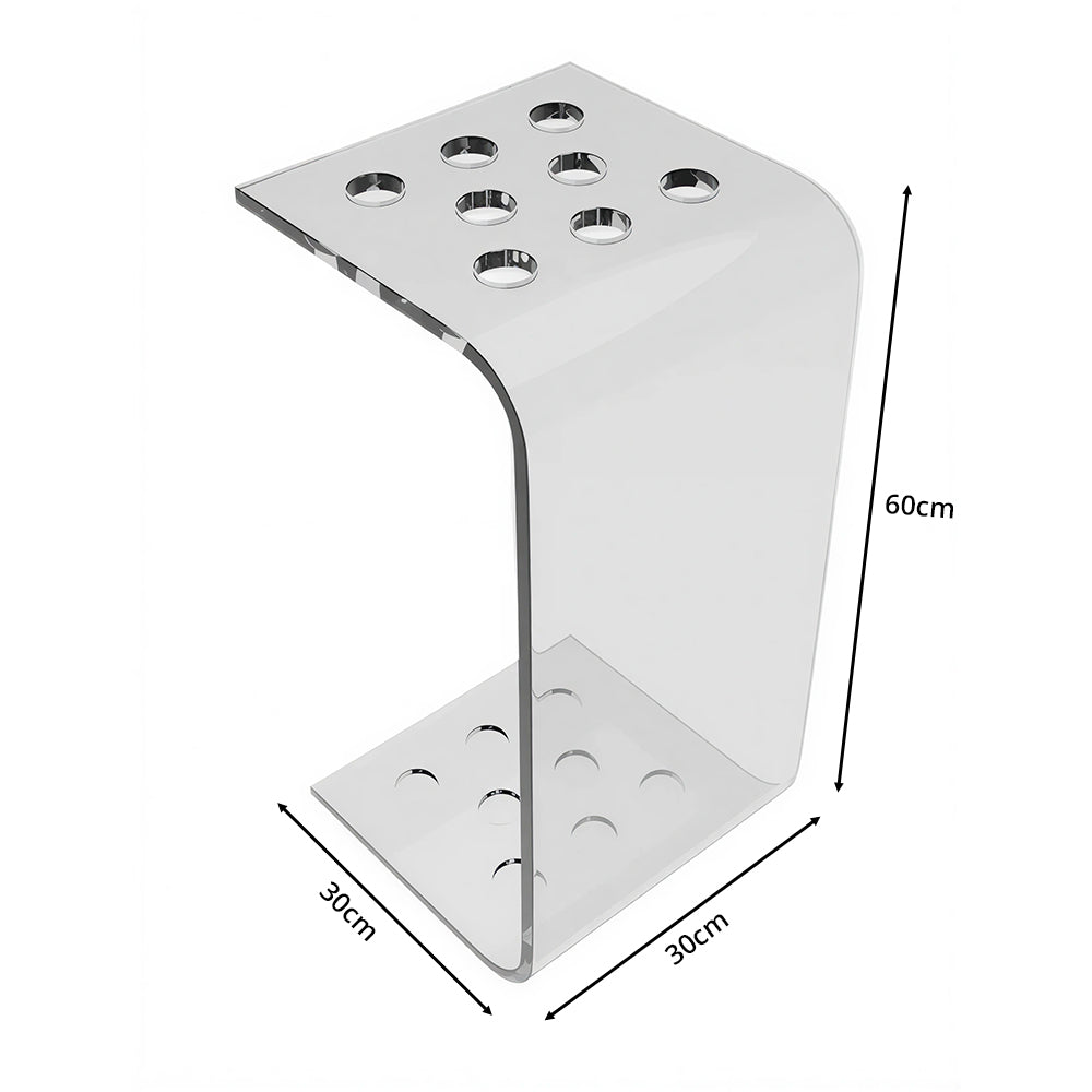 ARIX Pool Cue Stand Luxury Minimalist Multi-Cue Storage Rack for Home, Club & Entertainment Room - White