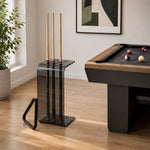 ARIX Pool Cue Stand Luxury Minimalist Multi-Cue Storage Rack for Home, Club & Entertainment Room - Grey