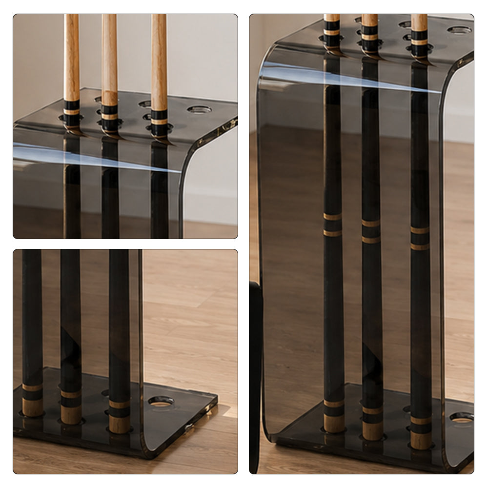 ARIX Pool Cue Stand Luxury Minimalist Multi-Cue Storage Rack for Home, Club & Entertainment Room - Grey