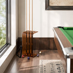 ARIX Pool Cue Stand Luxury Minimalist Multi-Cue Storage Rack for Home, Club & Entertainment Room - Brown