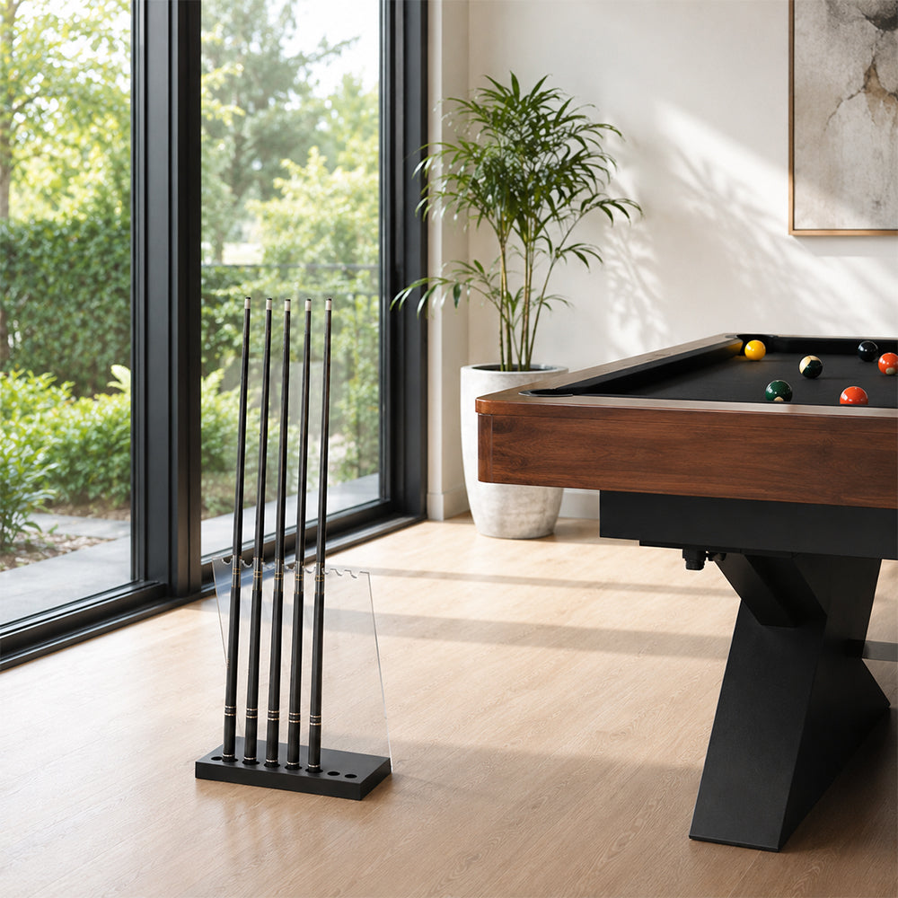 ARIX Pool Cue Stand Luxury Minimalist Multi-Cue Storage Rack for Home, Club & Entertainment Room