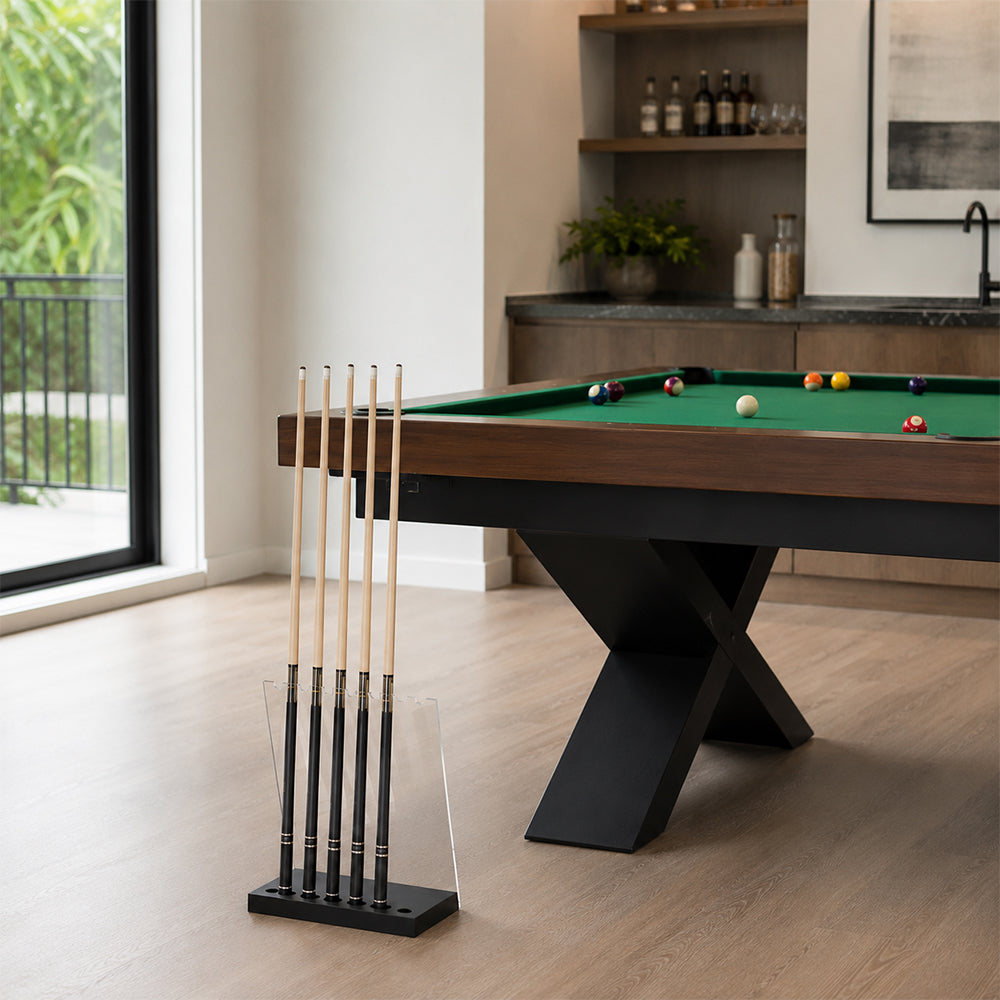 ARIX Pool Cue Stand Luxury Minimalist Multi-Cue Storage Rack for Home, Club & Entertainment Room