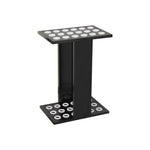ARIX 18-Hole Billiard Cue Rack Thickened Metal Multi-Cue Storage with Accessory Holder for Game Room & Bar - Black