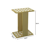 ARIX 18-Hole Billiard Cue Rack Thickened Metal Multi-Cue Storage with Accessory Holder for Game Room & Bar - Gold