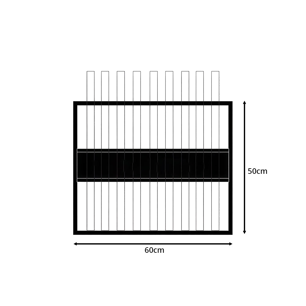 ARIX 9-Hole Billiard Cue Rack Thickened Metal Multi-Cue Storage with Rubber Protection for Game Room & Bar - Black