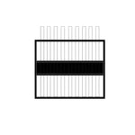 ARIX 9-Hole Billiard Cue Rack Thickened Metal Multi-Cue Storage with Rubber Protection for Game Room & Bar - Black