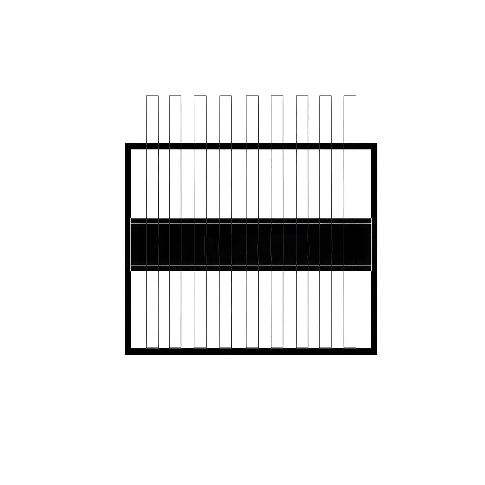 ARIX 9-Hole Billiard Cue Rack Thickened Metal Multi-Cue Storage with Rubber Protection for Game Room & Bar - Black