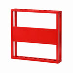 ARIX 9-Hole Billiard Cue Rack Thickened Metal Multi-Cue Storage with Rubber Protection for Game Room & Bar - Red