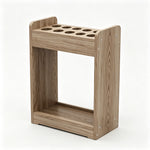 ARIX Pool Cue Rack Thickened Wood-Grain Cabinet-Style 12-Hole Billiard Cue Stand for Home Game Room Bar & Club - Wood